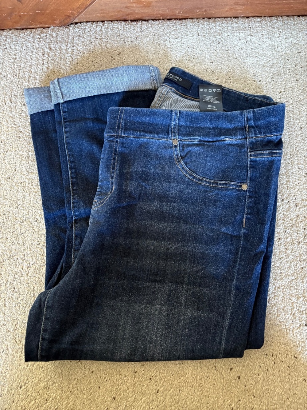EUC Liverpool Crop Denim Capri Cropped 20W